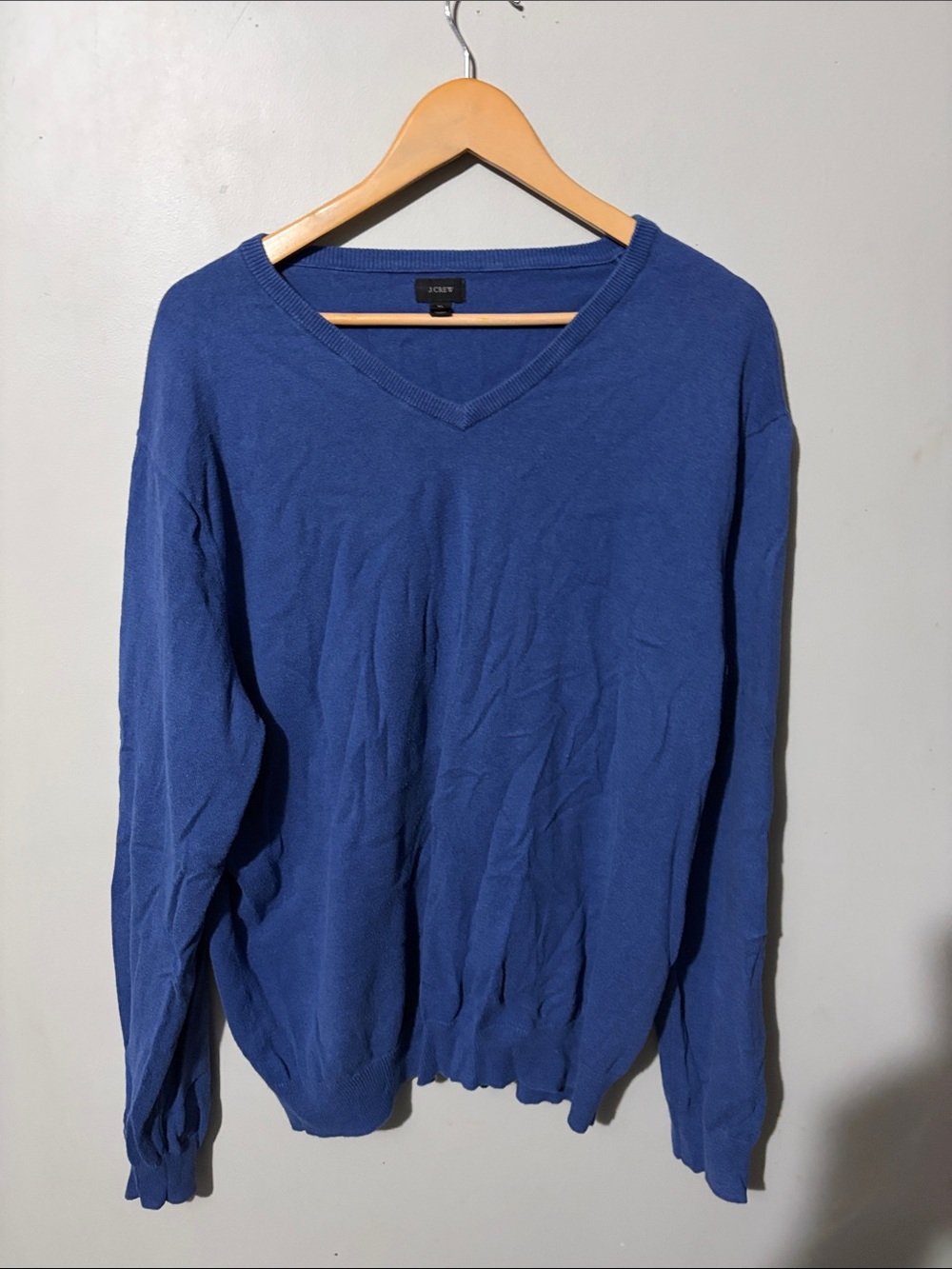 J. Crew Cobalt Blue V-Neck Sweater